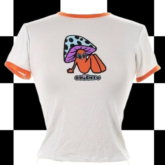 OMIGHTY mushroom print short sleeve baby tee - Picture 1 of 5